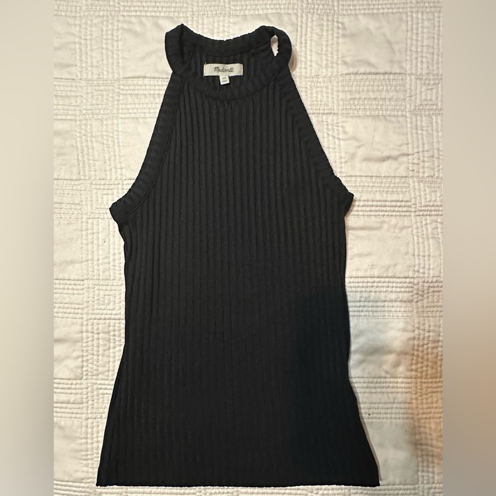 Madewell Ribbed Cutaway Crewneck Tank